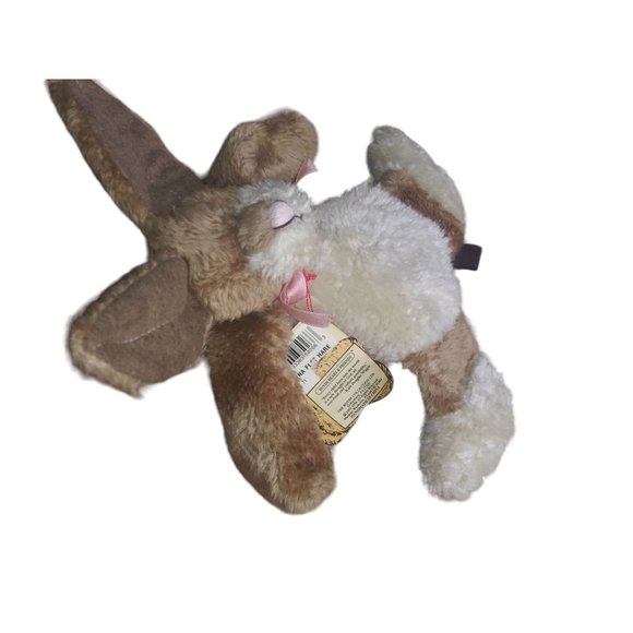Boyds Bears in the Attic Edina Flat Hare Stuffed Bunny Plush Brown Rabbit Toy - Picture 3 of 8
